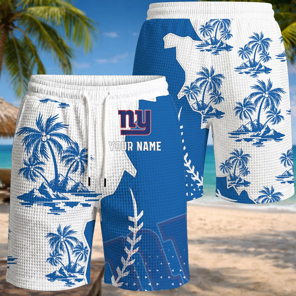 New York Giants NFL Waffle Hawaiian Shirt PB1V2EP