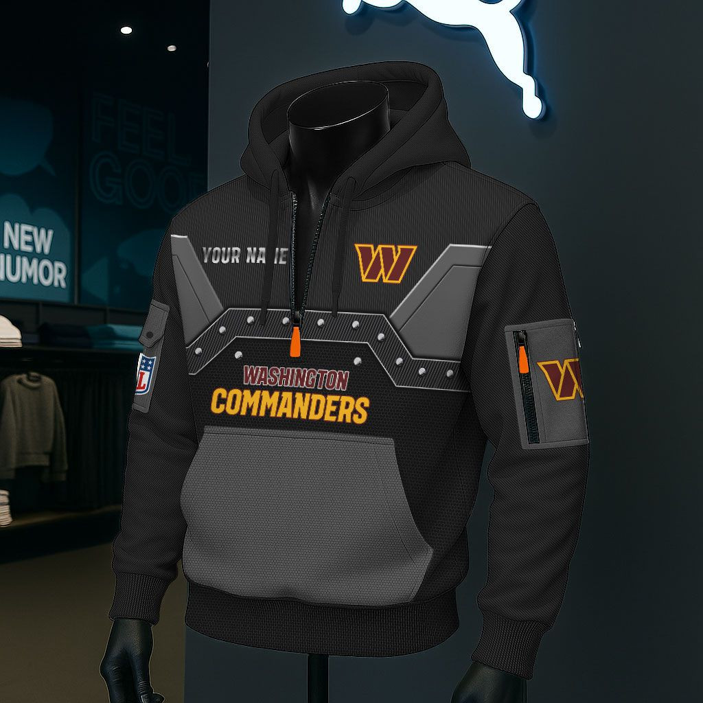 Washington Commanders NFL 3D Half-Zip Hoodie PBC0US1