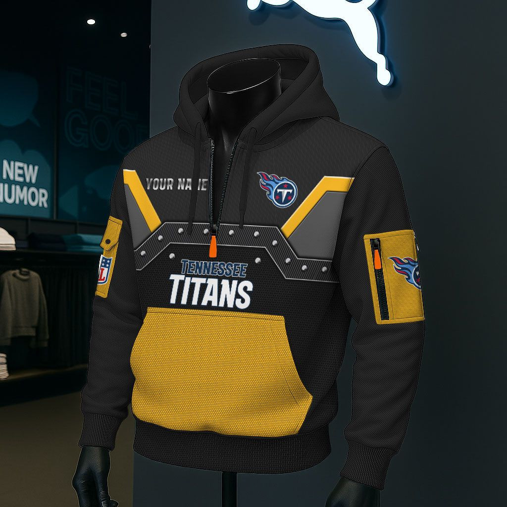 Tennessee Titans NFL 3D Half-Zip Hoodie PB5UDB7