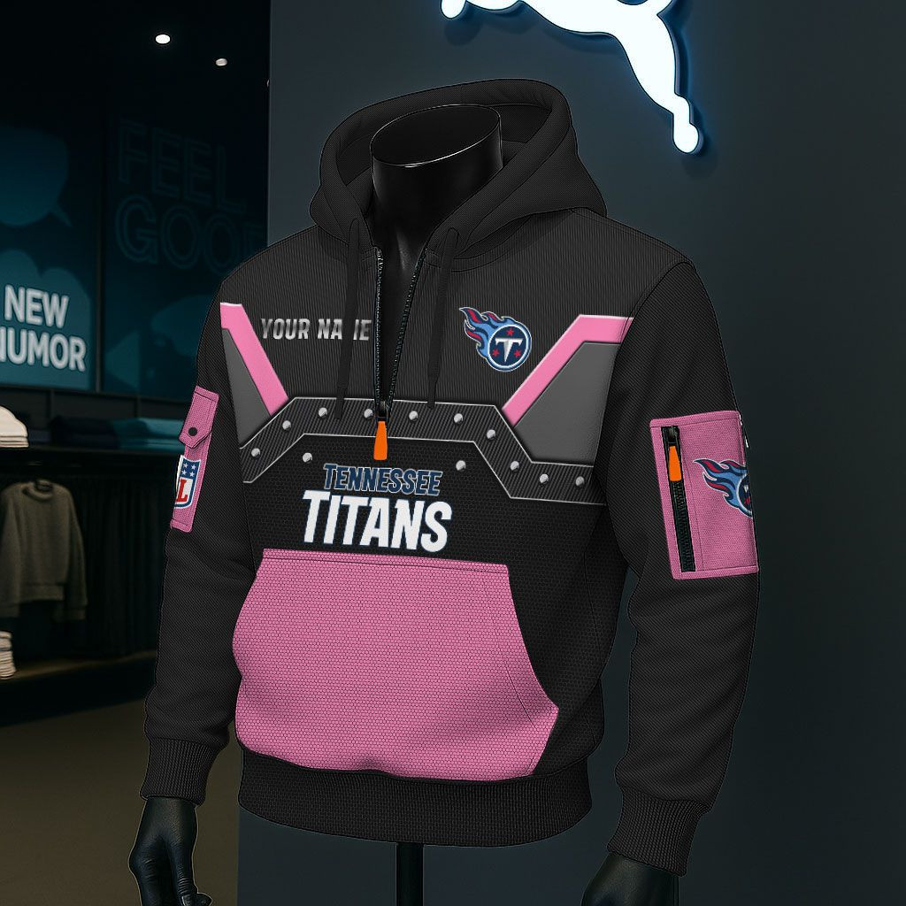 Tennessee Titans NFL 3D Half-Zip Hoodie PB5UDB7
