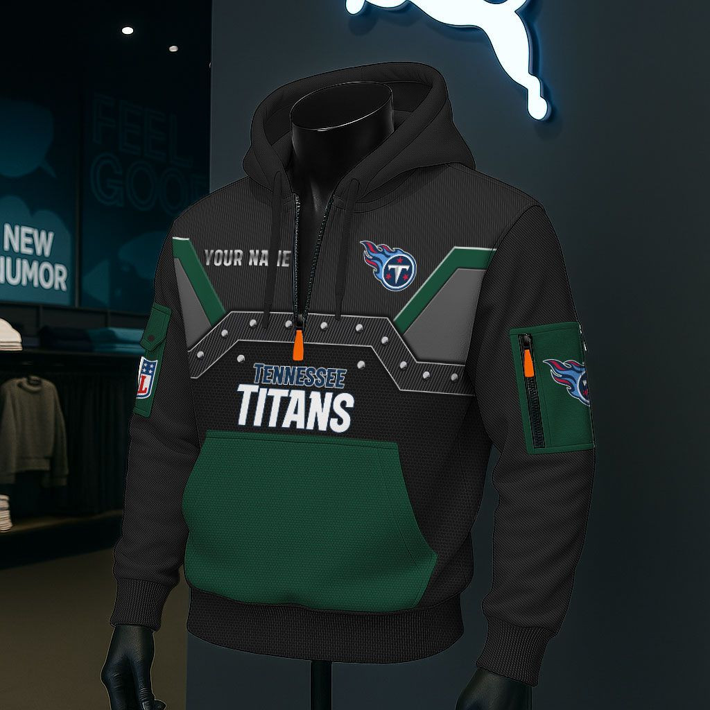 Tennessee Titans NFL 3D Half-Zip Hoodie PB5UDB7