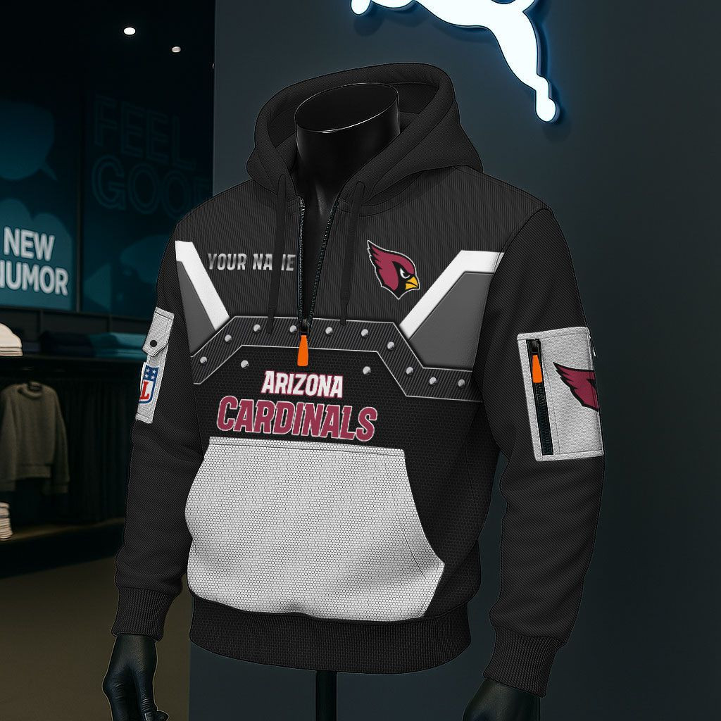 Arizona Cardinals NFL 3D Half-Zip Hoodie PBVFMG7