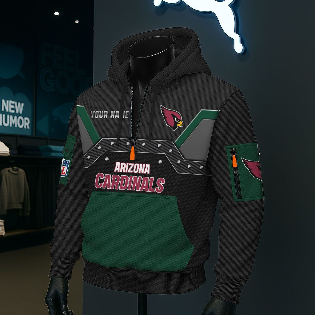 Arizona Cardinals NFL 3D Half-Zip Hoodie PBVFMG7