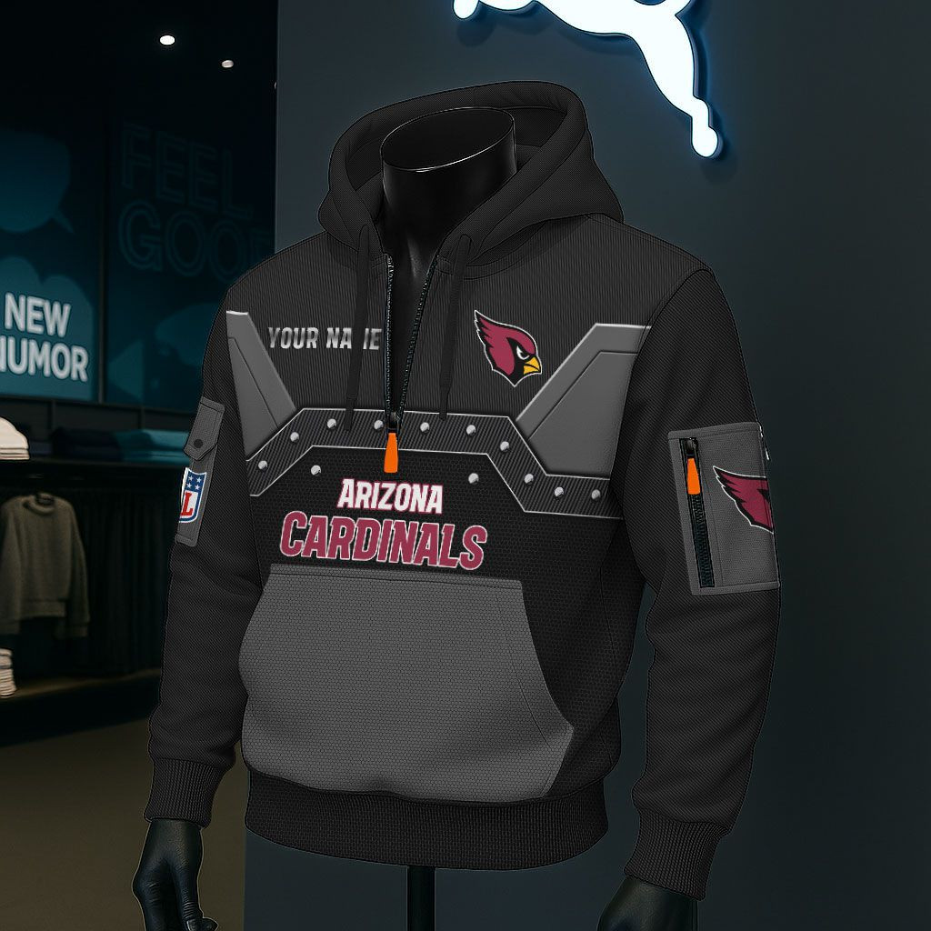 Arizona Cardinals NFL 3D Half-Zip Hoodie PBVFMG7