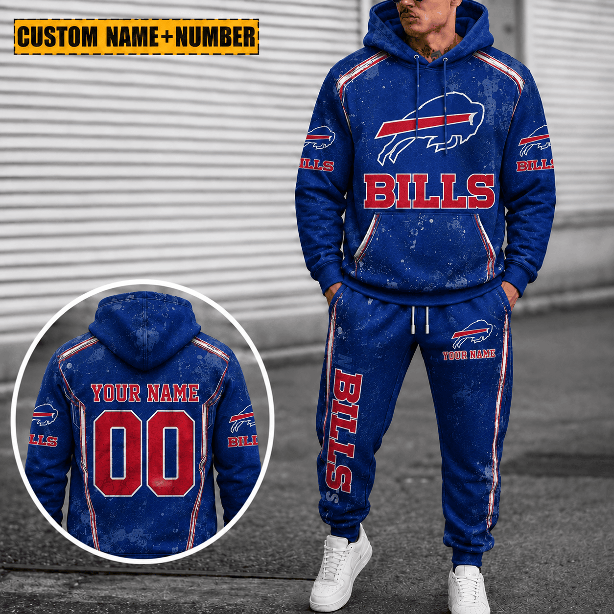 Buffalo Bills Personalized Combo Hoodie And Sweatpants Gift For Fan VAN77162