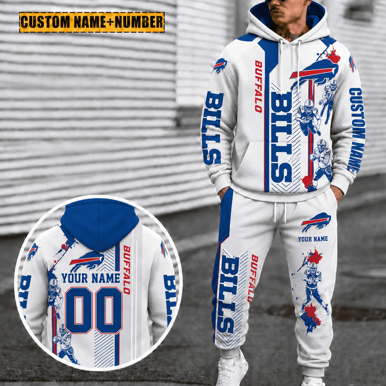 Buffalo Bills Personalized Combo Hoodie And Sweatpants Gift For Fan VAN91110