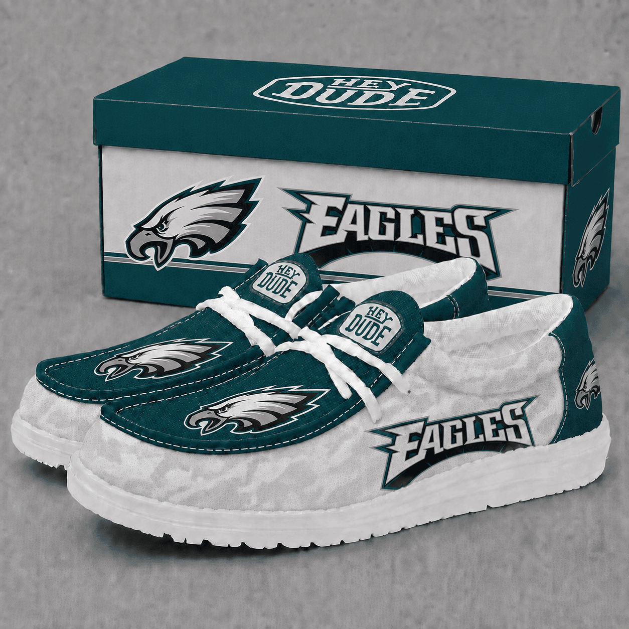 Philadelphia Eagles | Premium NFL Football Field Fan Loafer Shoes - VA22533