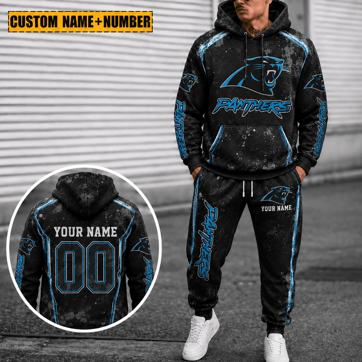 Carolina Panthers Personalized Combo Hoodie And Sweatpants Gift For Fan VAN77180