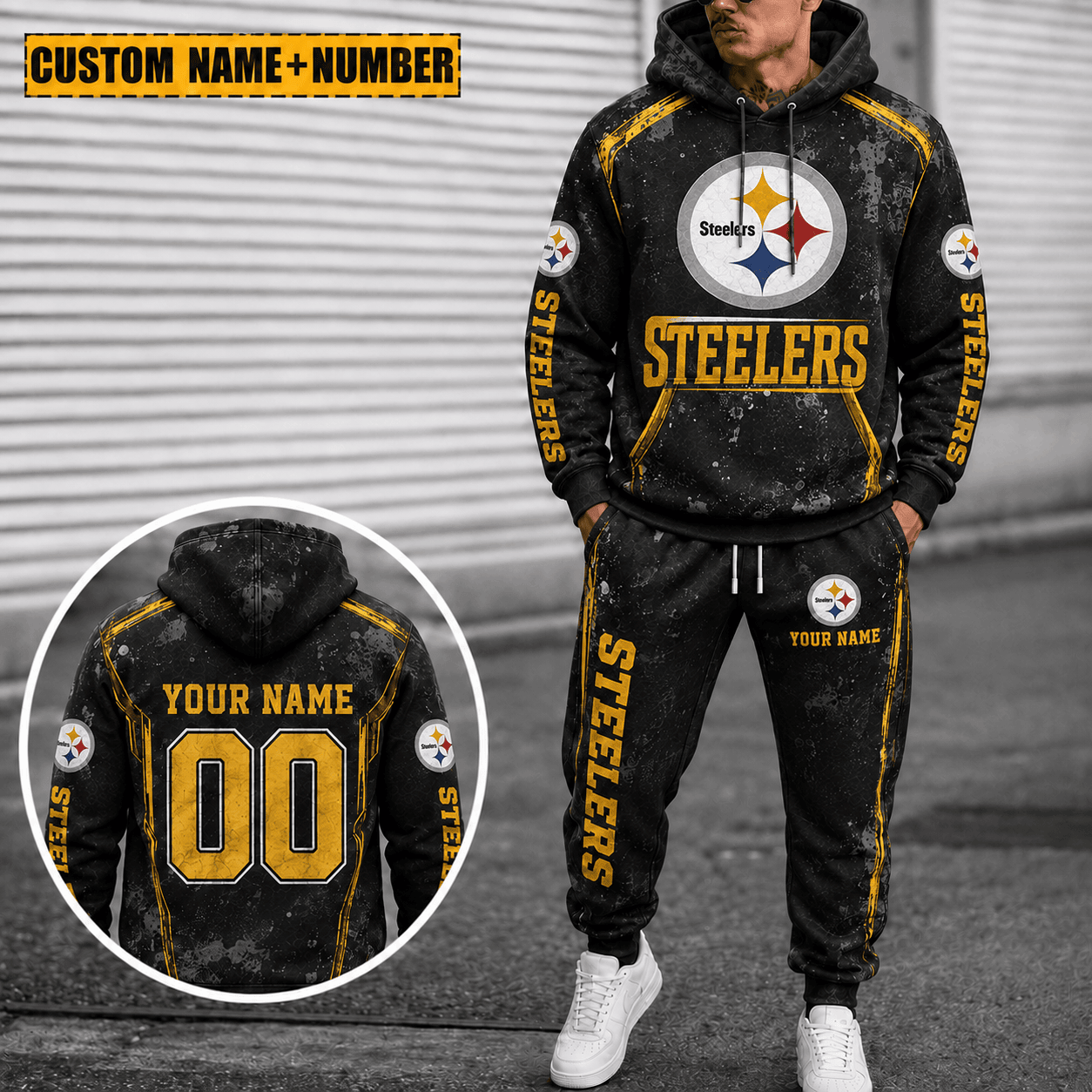 Pittsburgh Steelers Personalized Combo Hoodie And Sweatpants Gift For Fan VAN77151