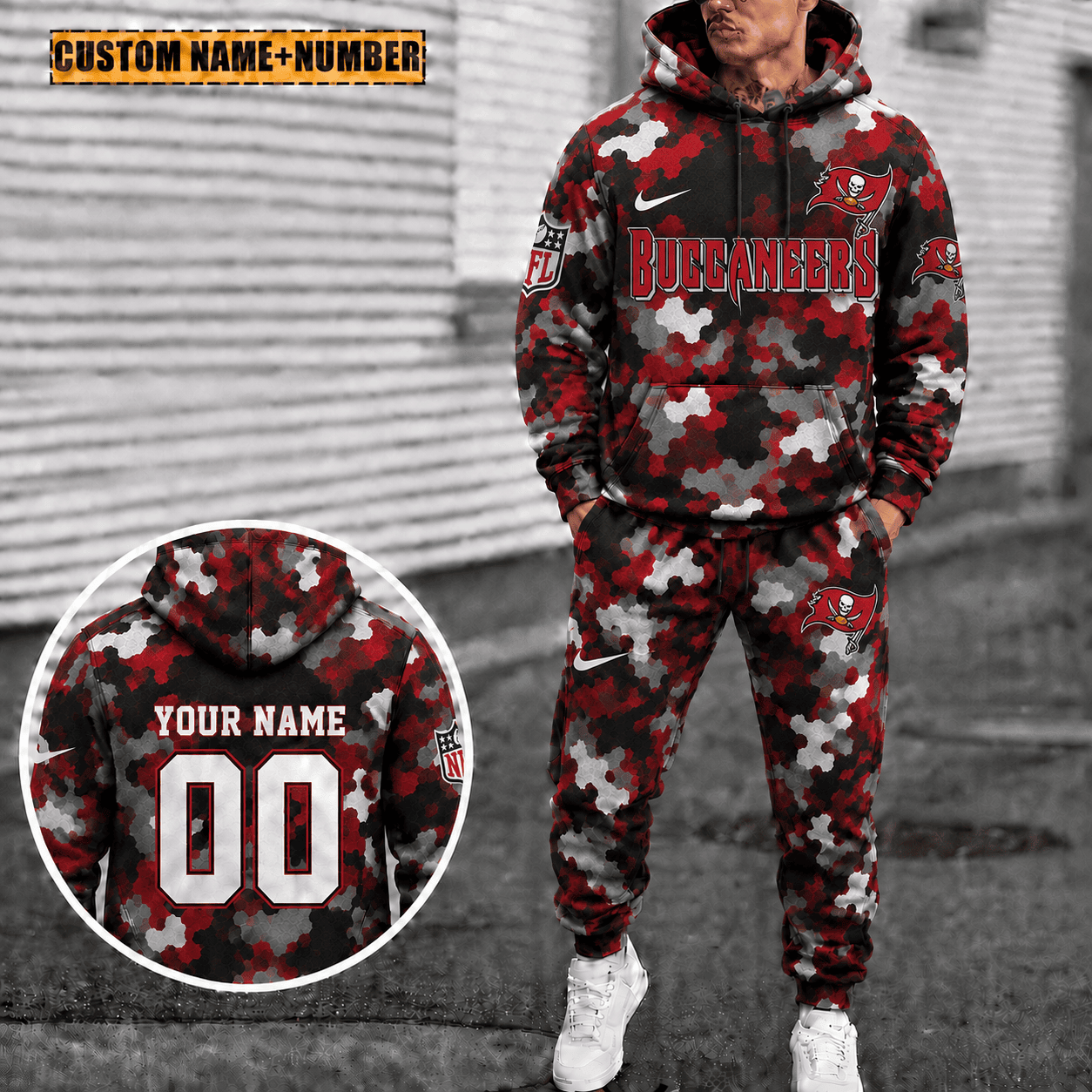 Tampa Bay Buccaneers Personalized Combo Hoodie And Sweatpants Gift For Fan VAN4075