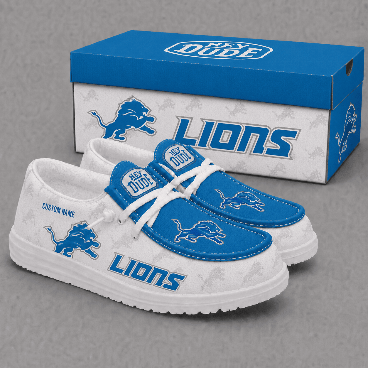 Detroit Lions Personalized | Premium Loafer Shoes - VA52730