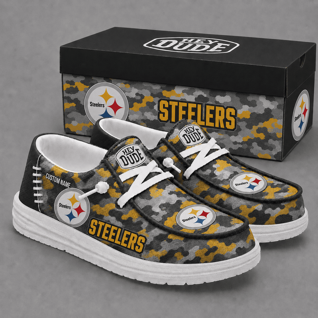 Pittsburgh Steelers Personalized | Premium Loafer Shoes - VA23642