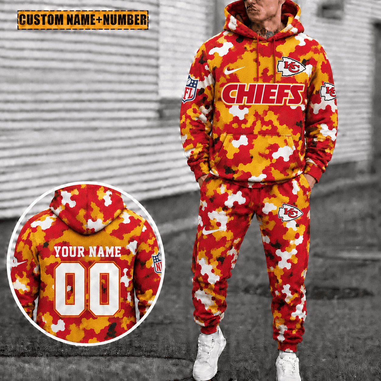 Kansas City Chiefs Personalized Combo Hoodie And Sweatpants Gift For Fan VAN4059