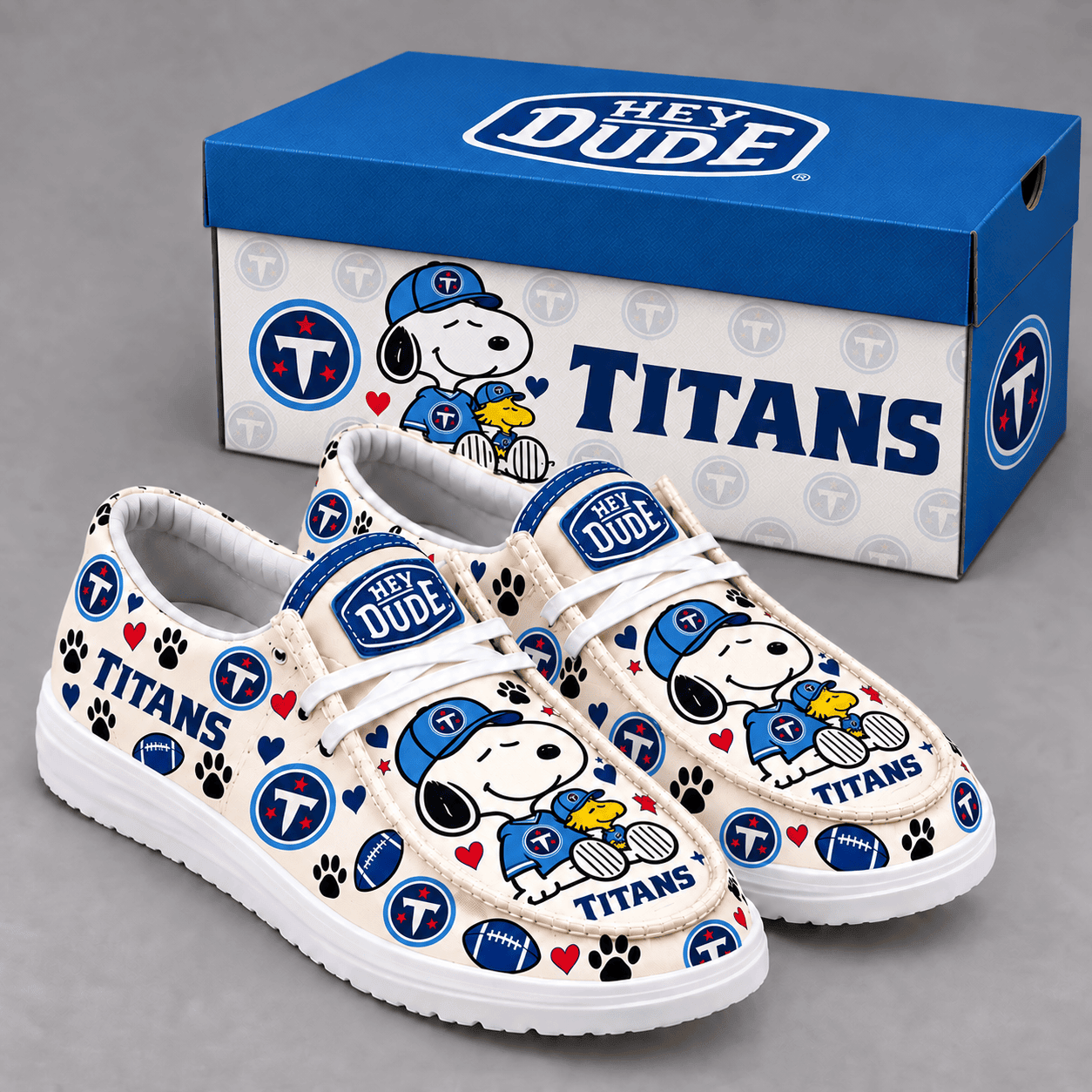 Tennessee Titans | Premium NFL Football Field Fan Loafer Shoes - VA61535
