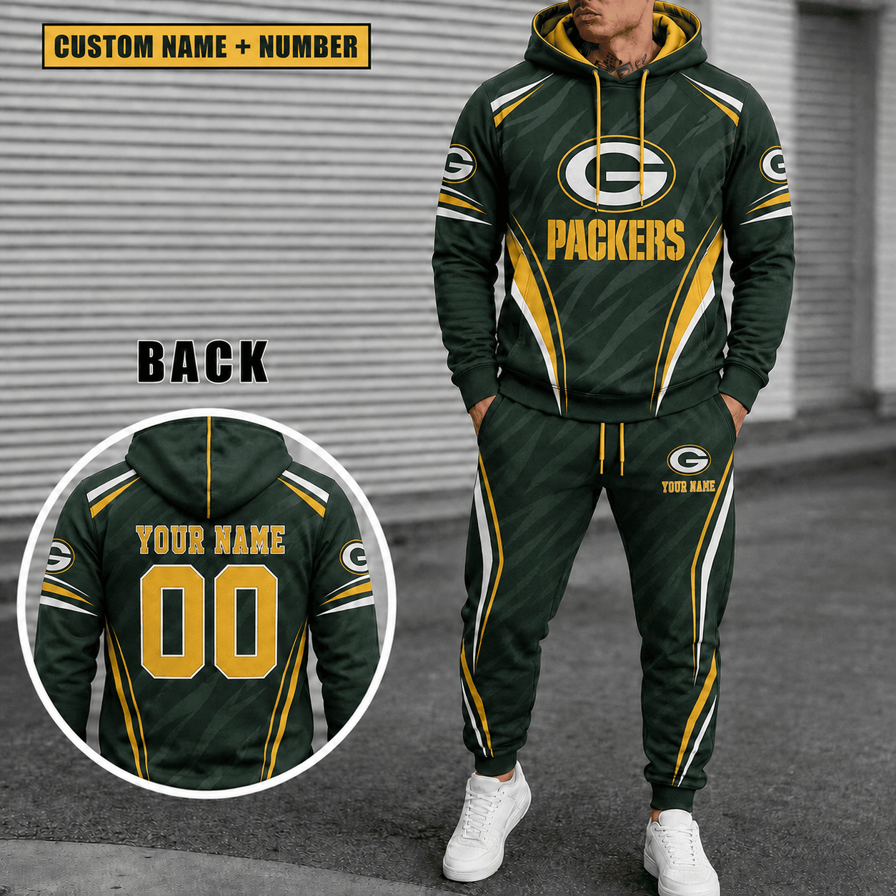 Green Bay Packers Personalized Combo Hoodie And Sweatpants Gift For Fan VAN55226