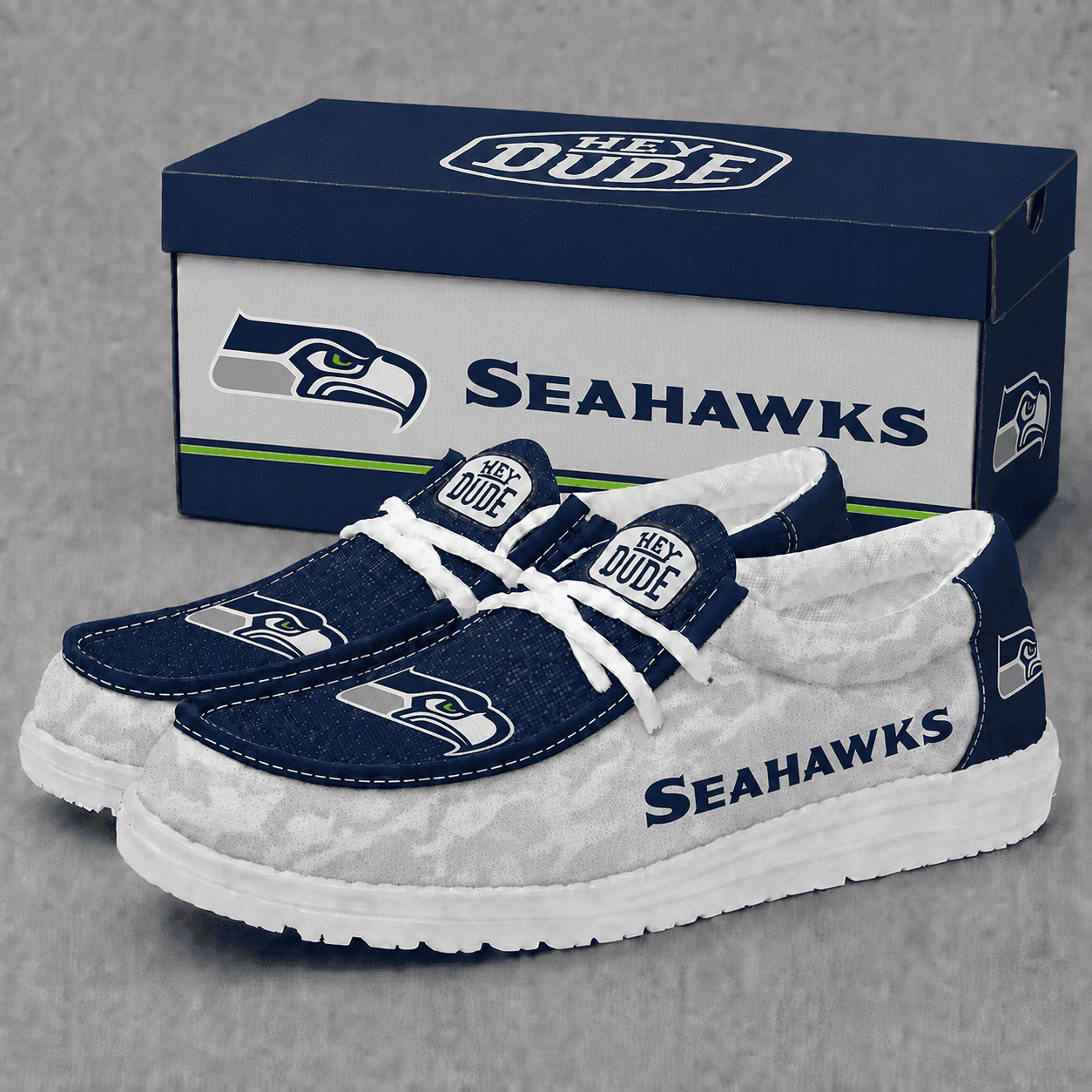Seattle Seahawks | Premium NFL Football Field Fan Loafer Shoes - VA22539