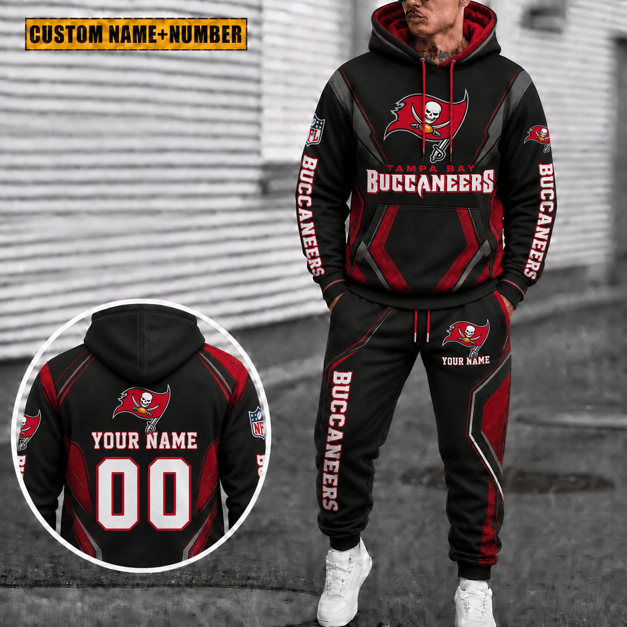 Tampa Bay Buccaneers Personalized Combo Hoodie And Sweatpants Gift For Fan VAN44127