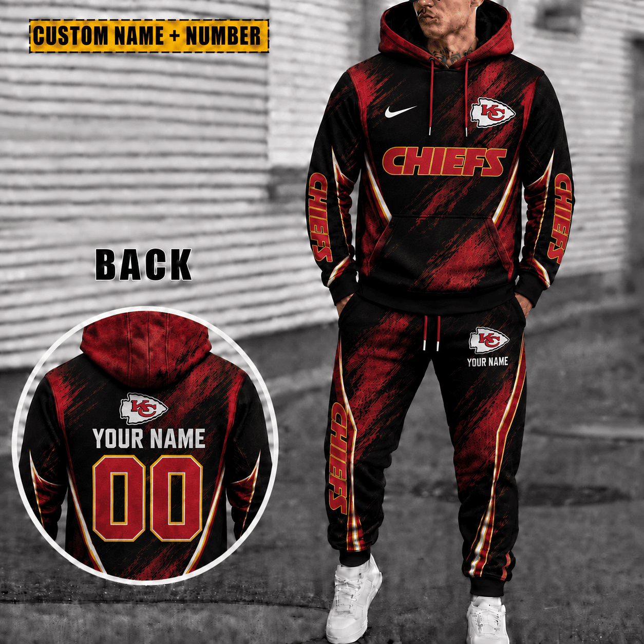 Kansas City Chiefs Personalized Combo Hoodie And Sweatpants Gift For Fan VAN6620