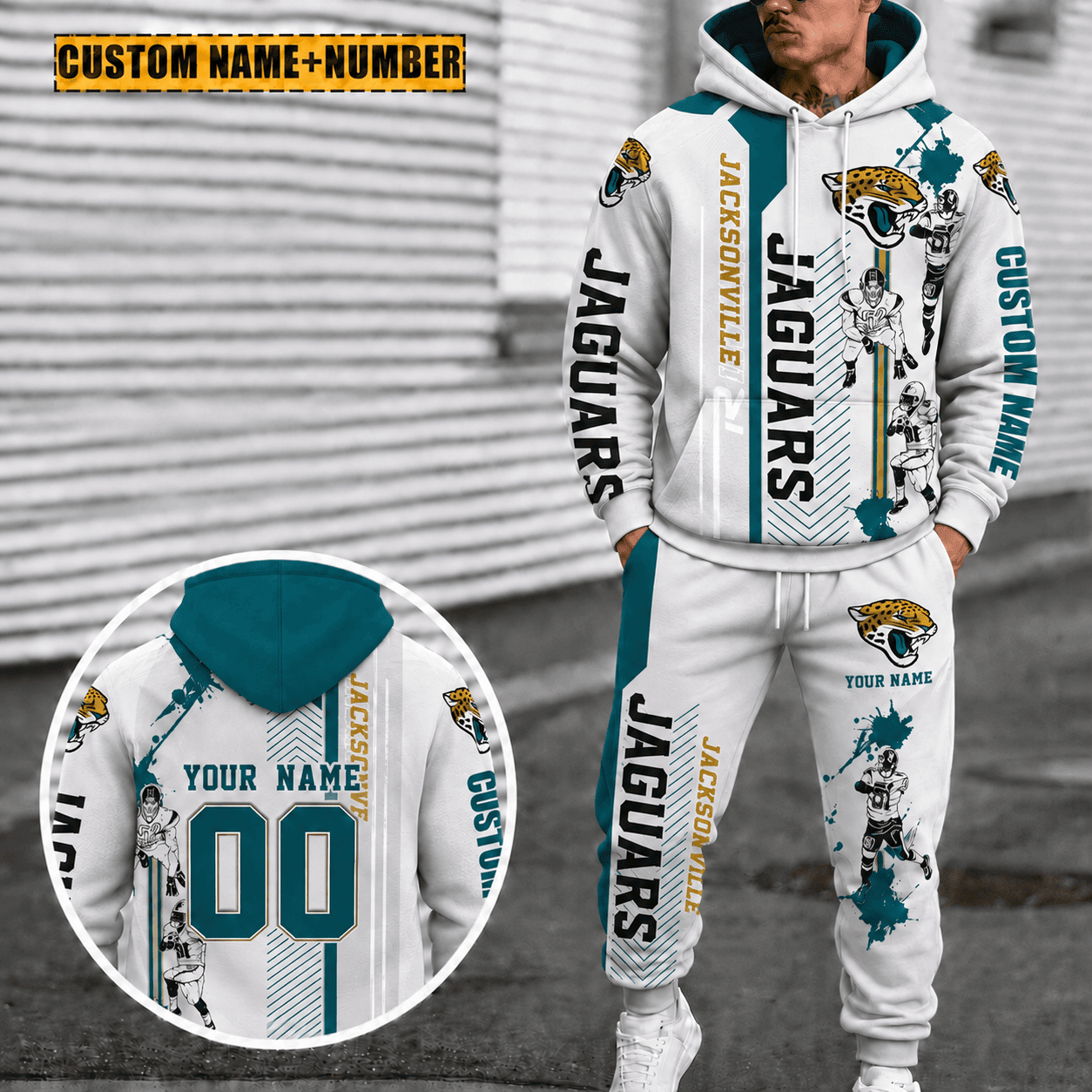 Jacksonville Jaguars Personalized Combo Hoodie And Sweatpants Gift For Fan VAN91111