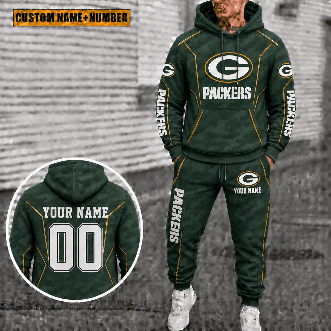 Green Bay Packers Personalized Combo Hoodie And Sweatpants Gift For Fan VAN88196