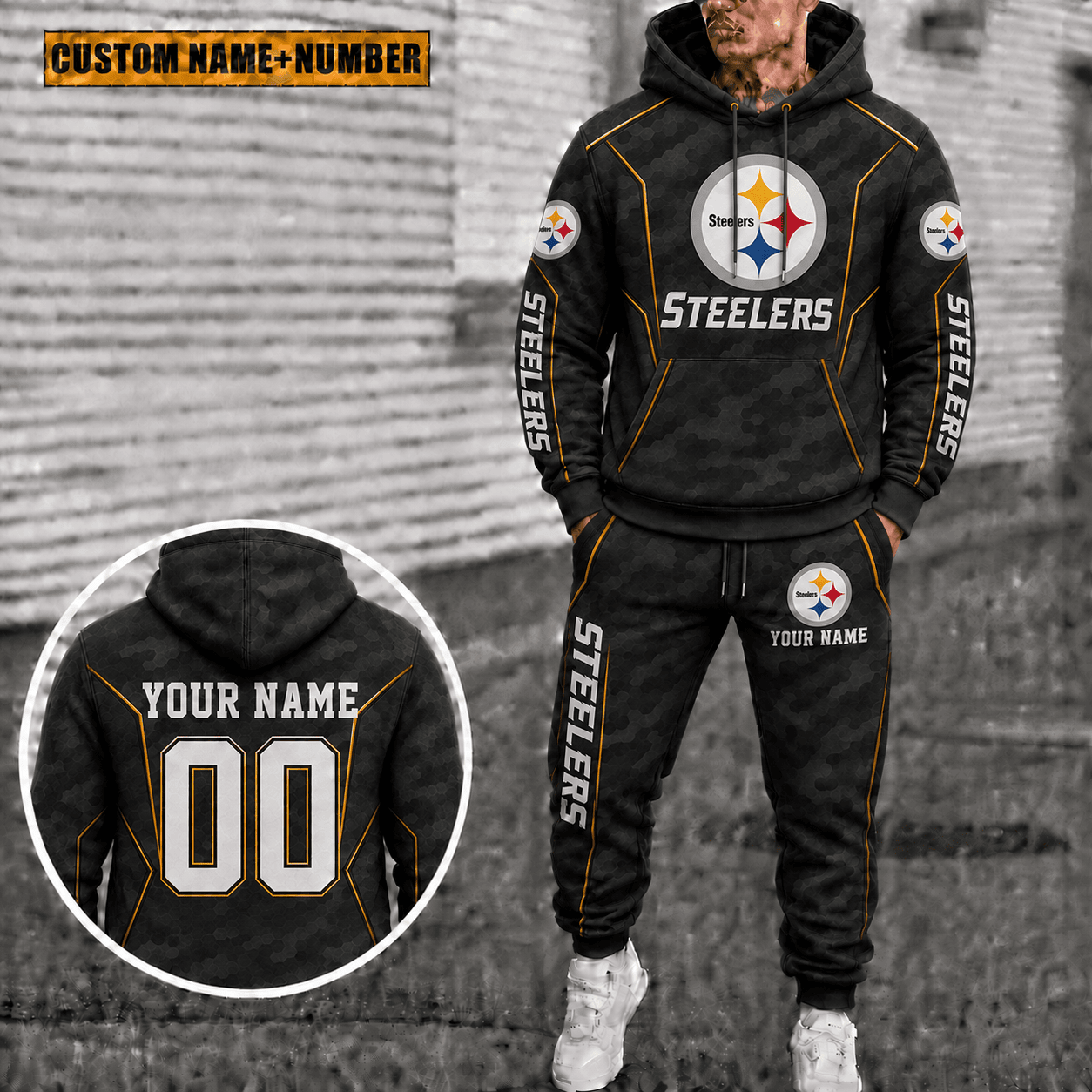 Pittsburgh Steelers Personalized Combo Hoodie And Sweatpants Gift For Fan VAN88181