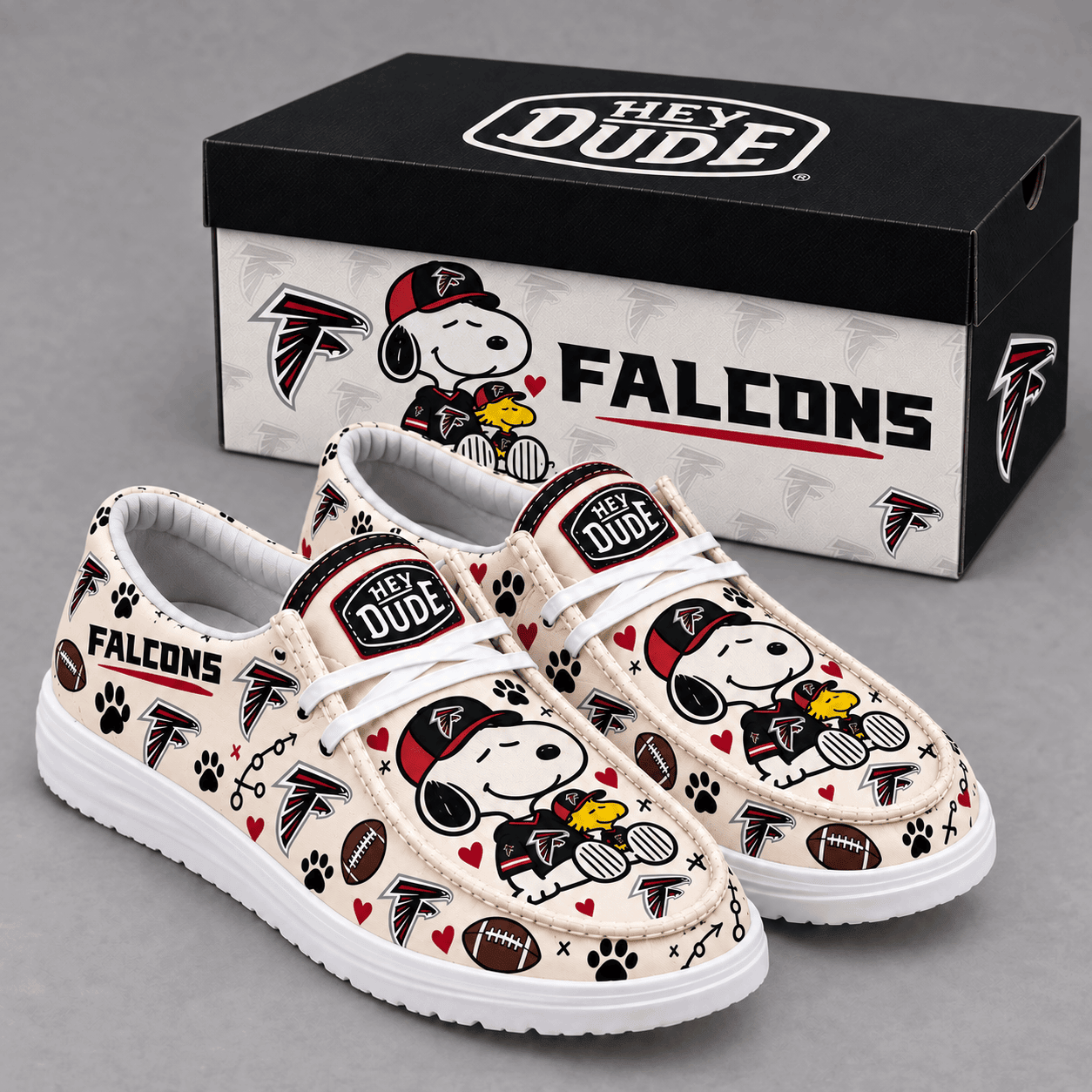 Atlanta Falcons | Premium NFL Football Field Fan Loafer Shoes - VA61531