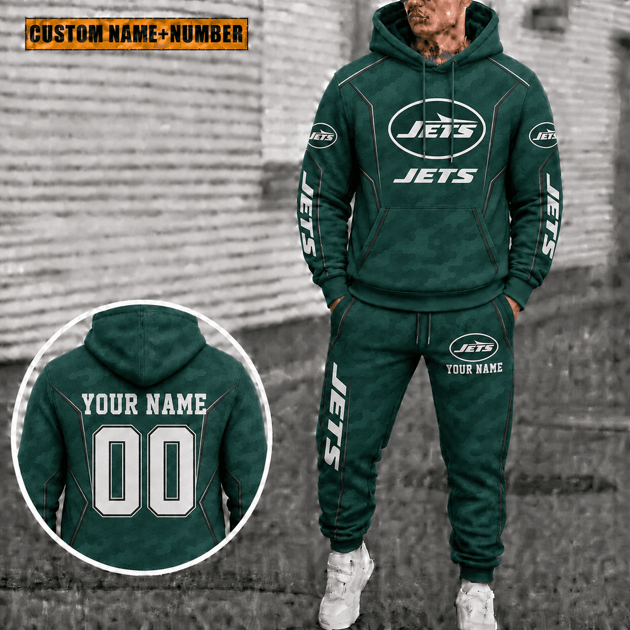 New York Jets Personalized Combo Hoodie And Sweatpants Gift For Fan VAN88190