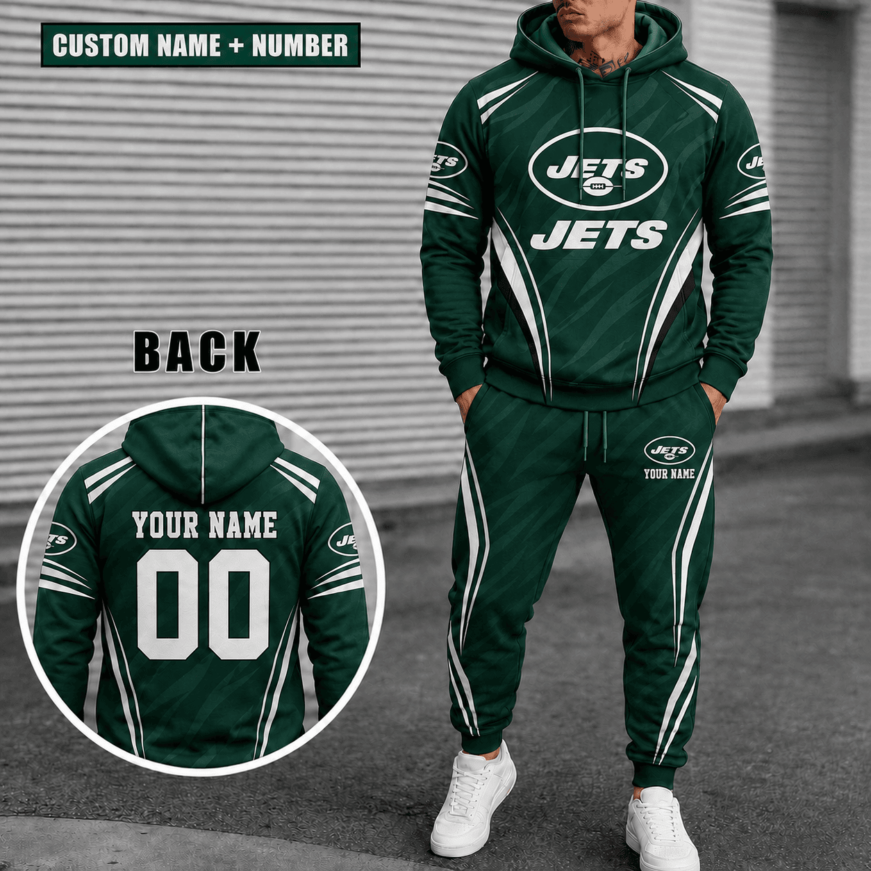 New York Jets Personalized Combo Hoodie And Sweatpants Gift For Fan VAN55220