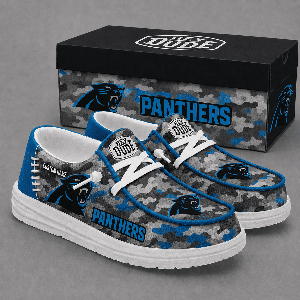 Carolina Panthers Personalized | Premium Loafer Shoes - VA23673