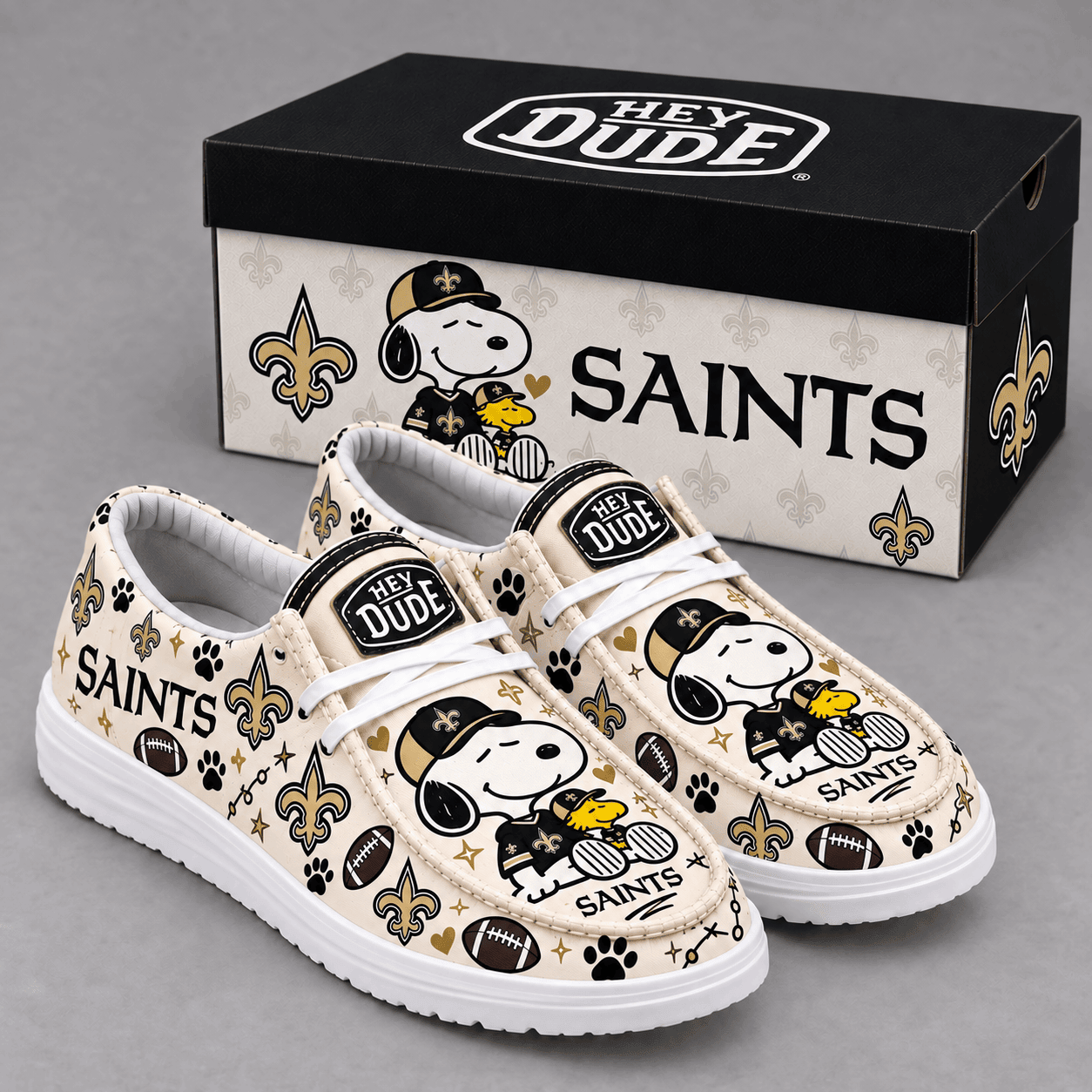 New Orleans Saints | Premium NFL Football Field Fan Loafer Shoes - VA61545