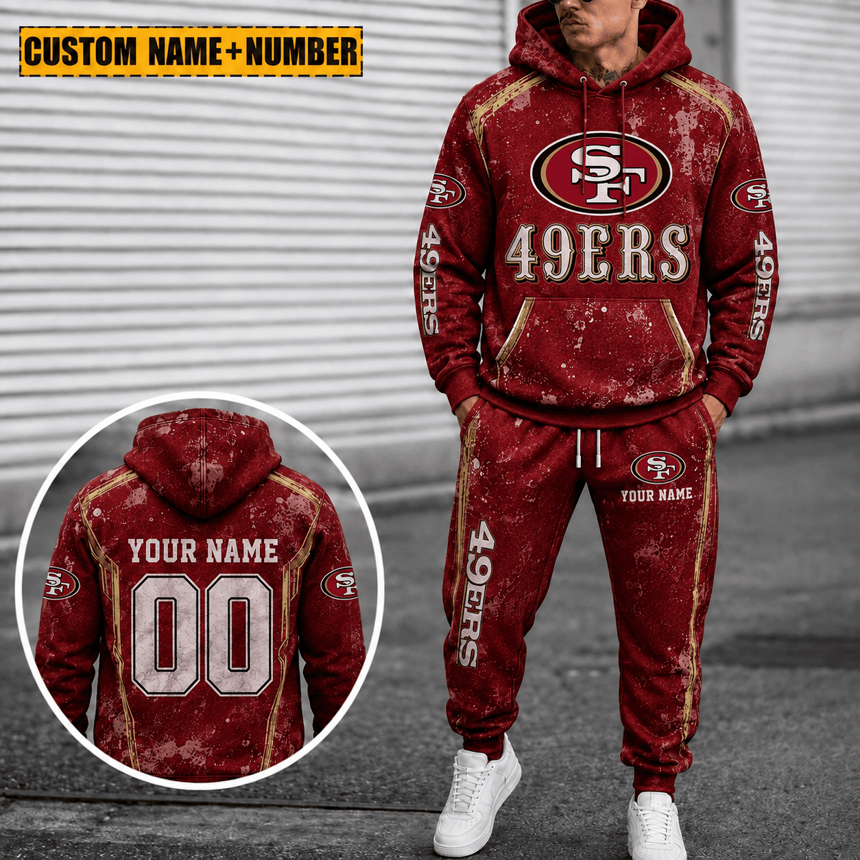 San Francisco 49ers Personalized Combo Hoodie And Sweatpants Gift For Fan VAN77181