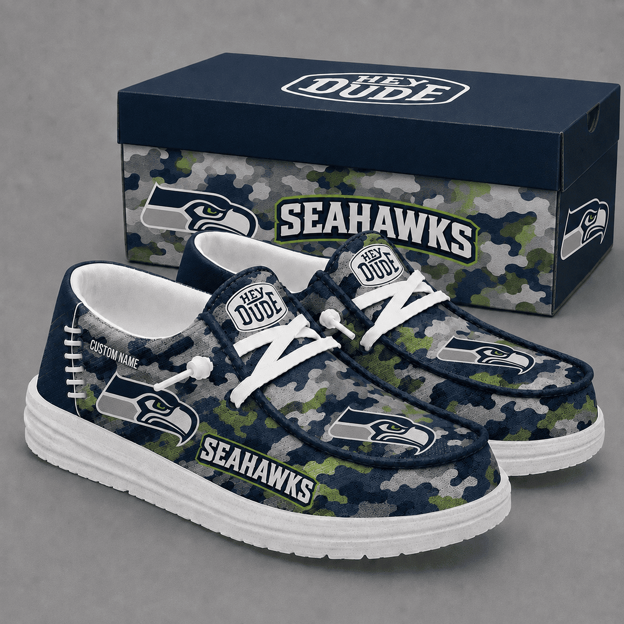 Seattle Seahawks Personalized | Premium Loafer Shoes - VA23671