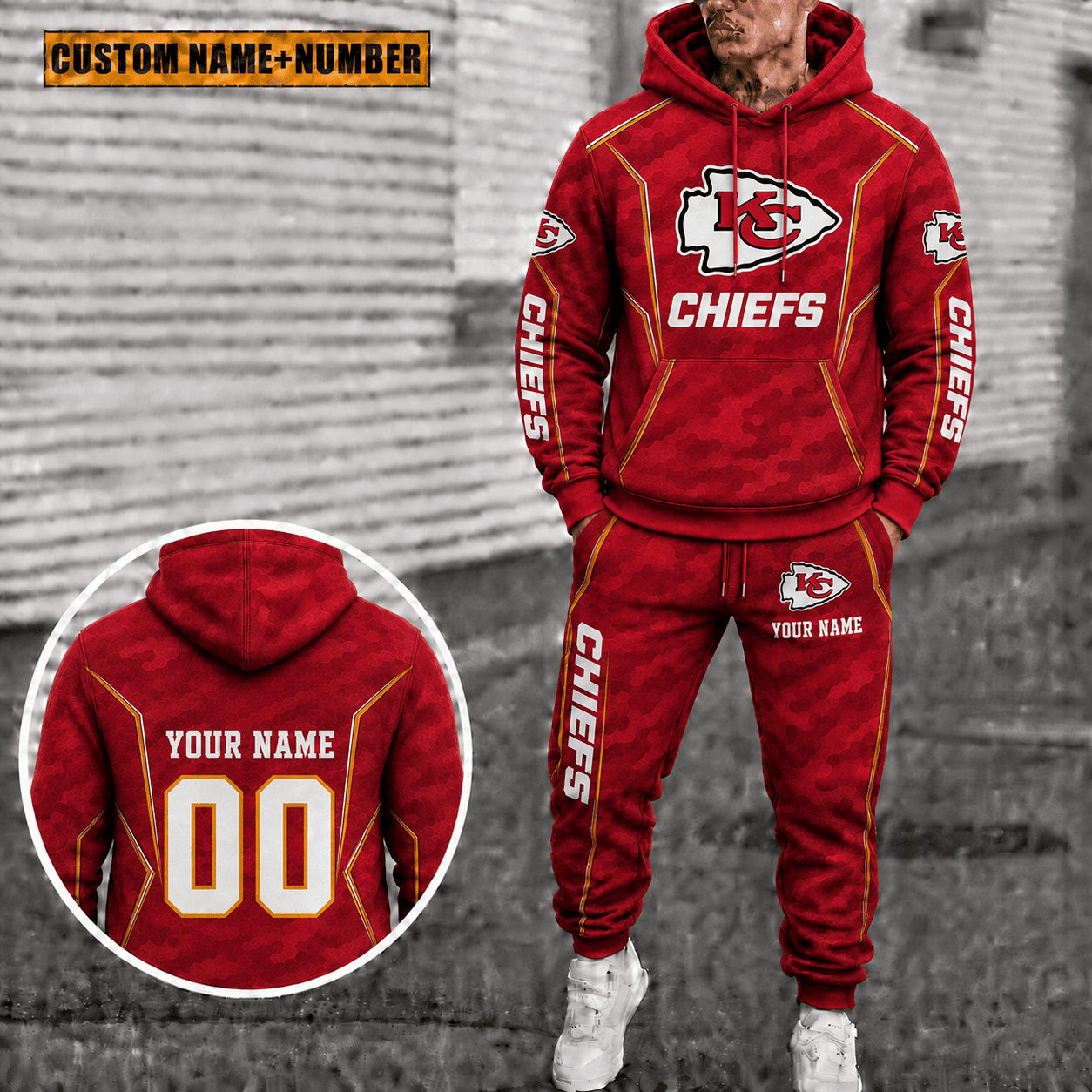 Kansas City Chiefs Personalized Combo Hoodie And Sweatpants Gift For Fan VAN88189
