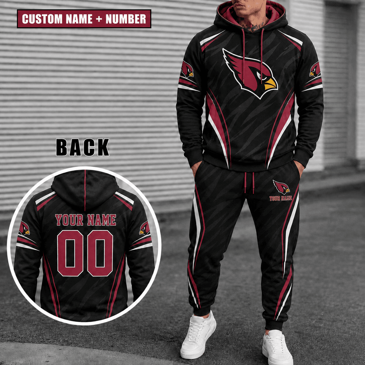 Arizona Cardinals Personalized Combo Hoodie And Sweatpants Gift For Fan VAN55234