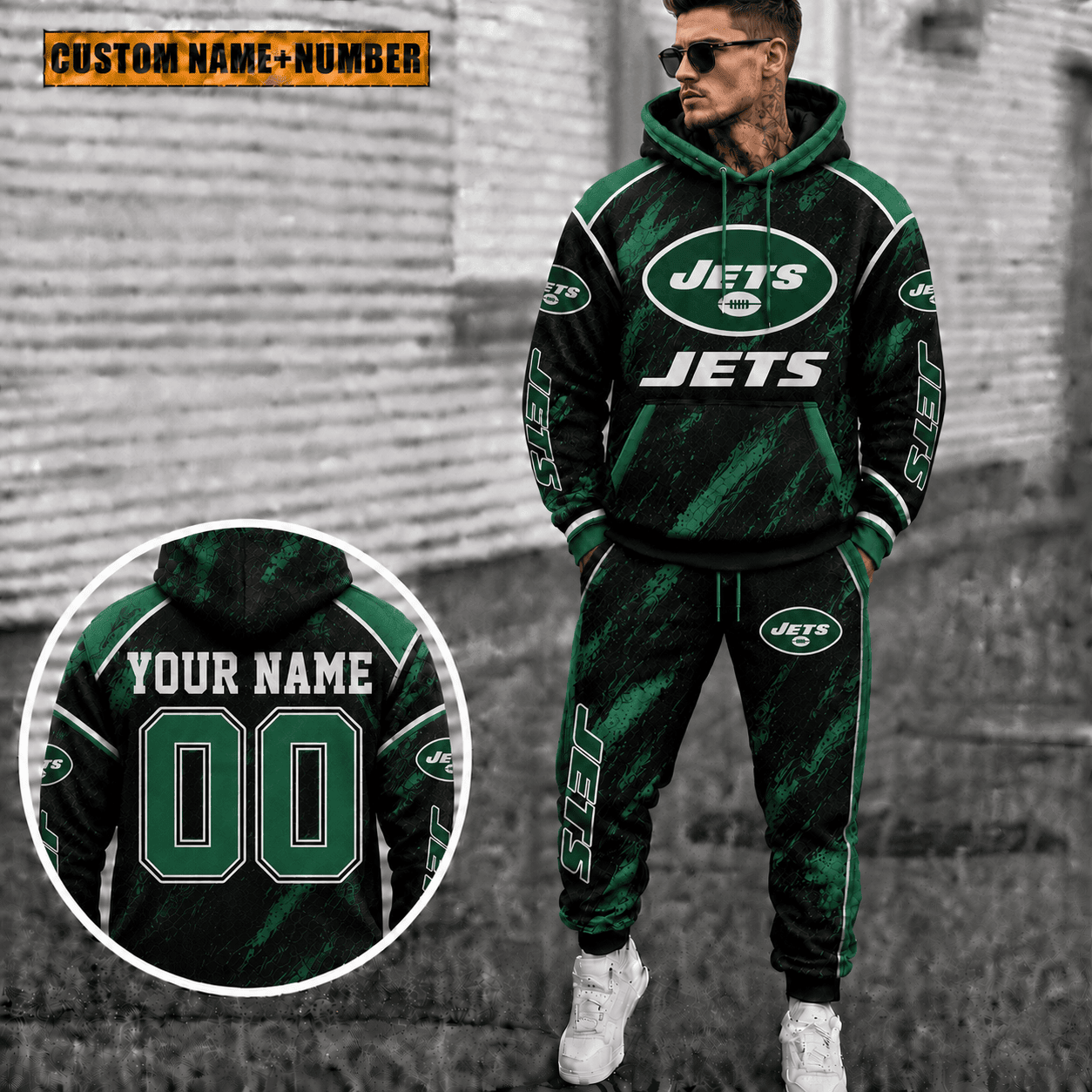 New York Jets Personalized Combo Hoodie And Sweatpants Gift For Fan VAN8220