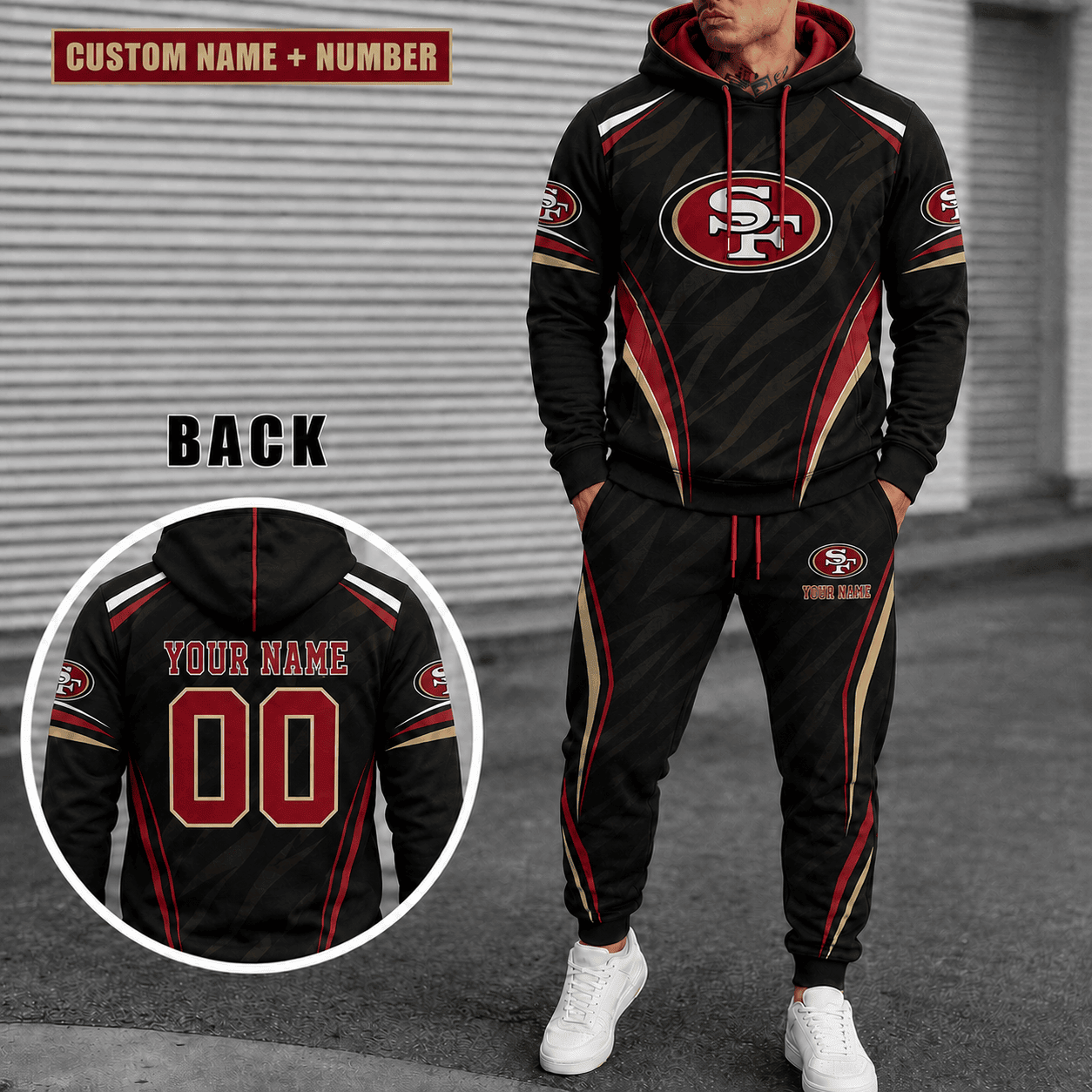 San Francisco 49ers Personalized Combo Hoodie And Sweatpants Gift For Fan VAN55229