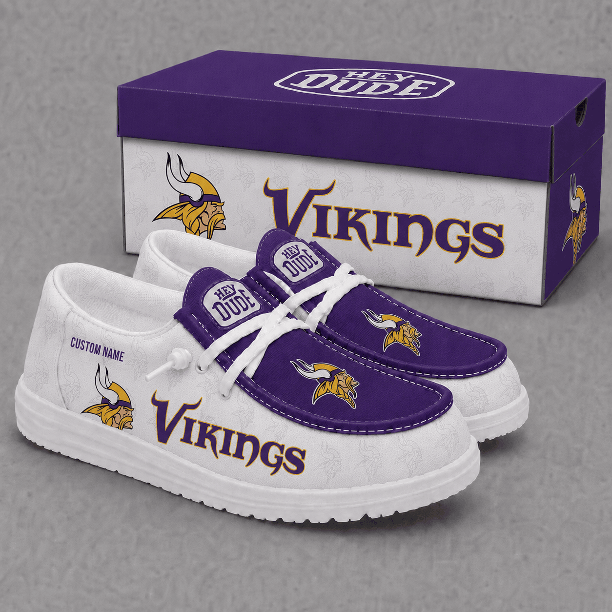 Minnesota Vikings Personalized | Premium Loafer Shoes - VA52734