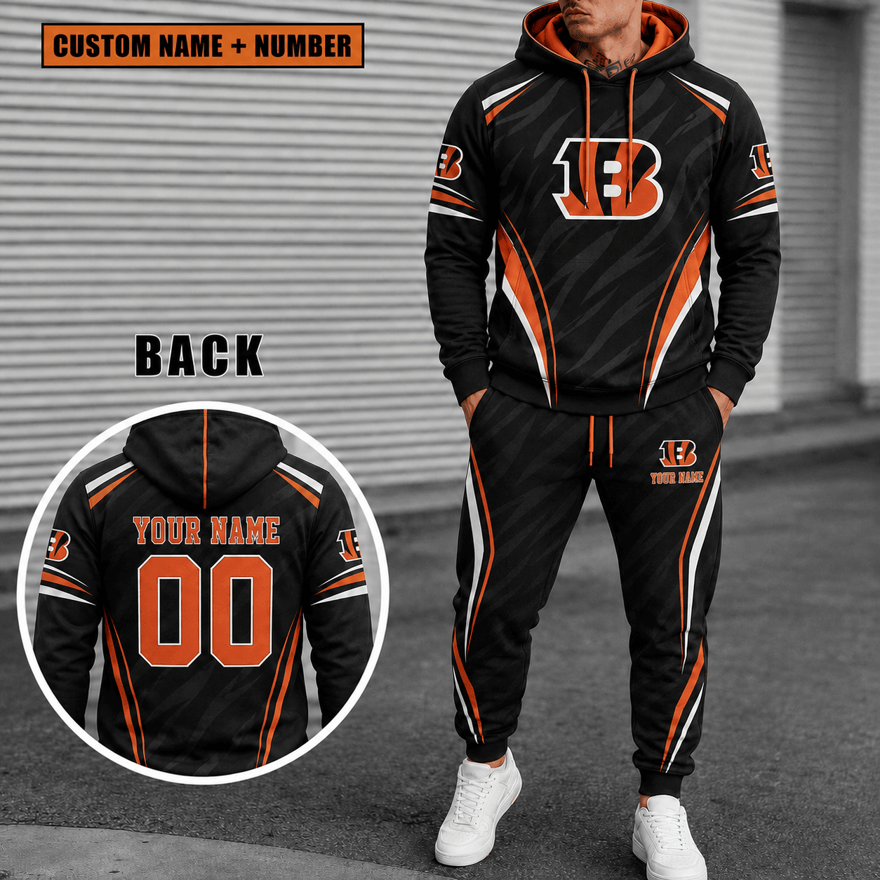 Cincinnati Bengals Personalized Combo Hoodie And Sweatpants Gift For Fan VAN55221