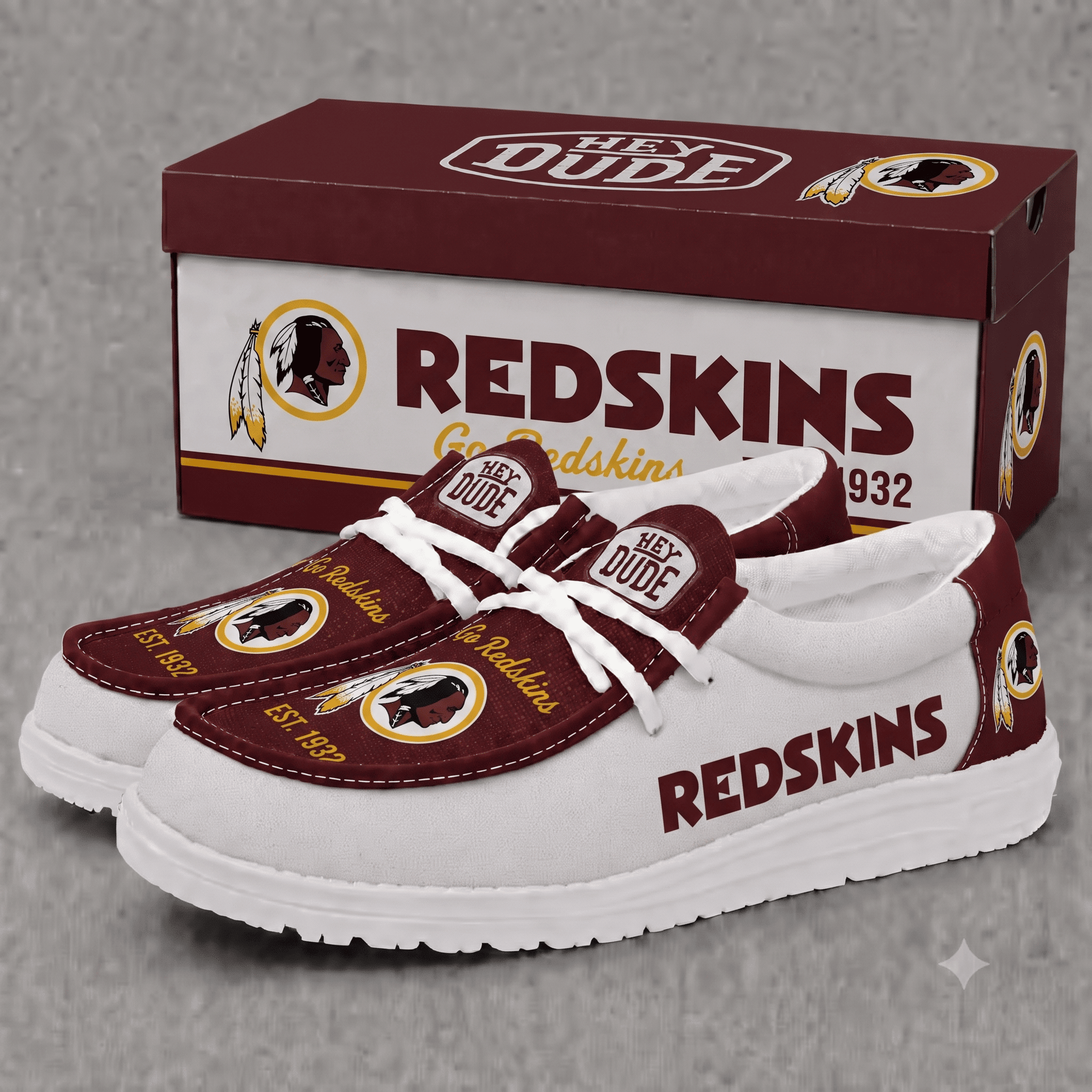 Washington Redskins | Premium NFL Football Field Fan Loafer Shoes - VA22531B