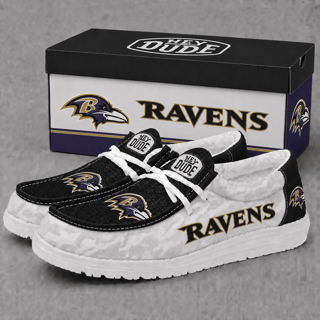 Baltimore Ravens | Premium NFL Football Field Fan Loafer Shoes - VA22518