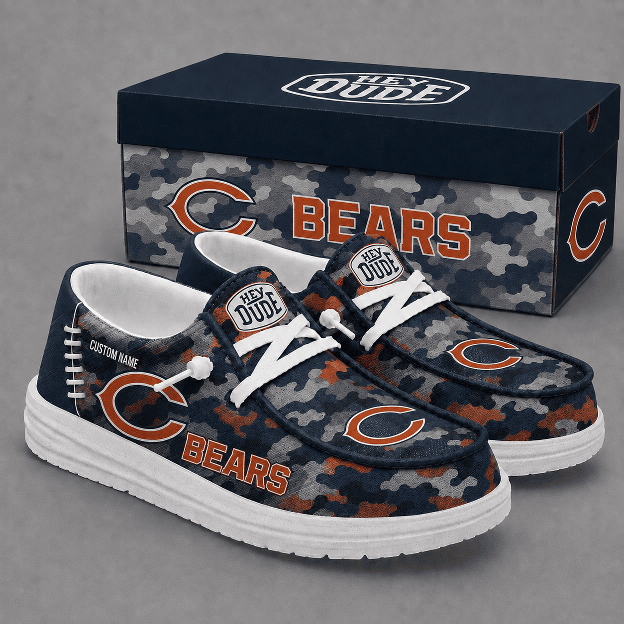 Chicago Bears Personalized | Premium Loafer Shoes - VA23659