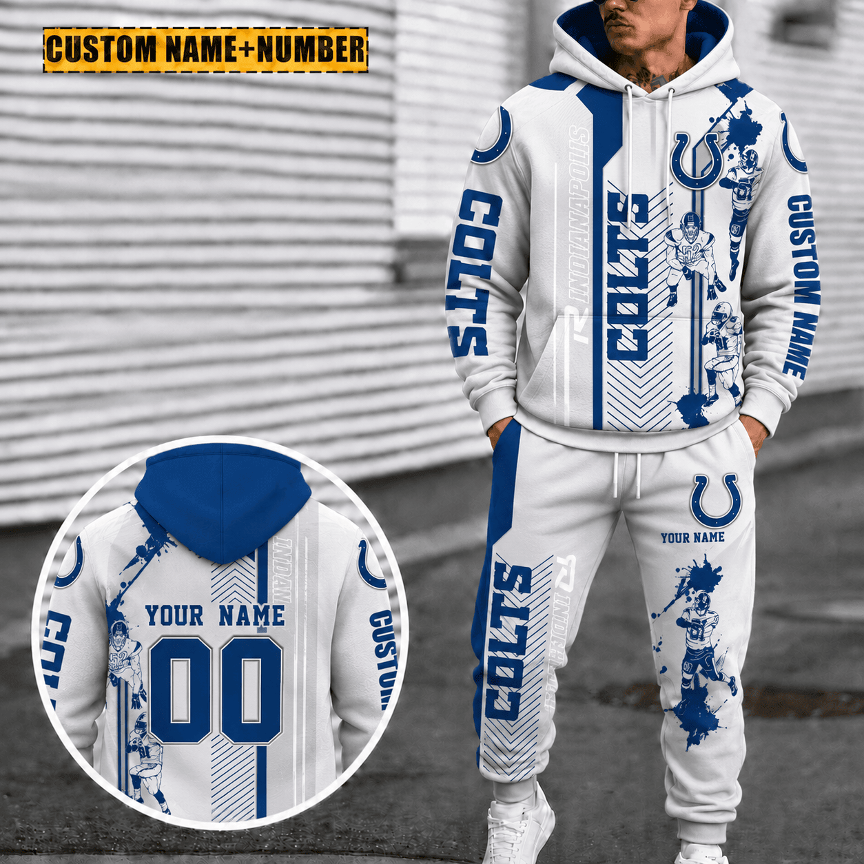 Indianapolis Colts Personalized Combo Hoodie And Sweatpants Gift For Fan VAN91101