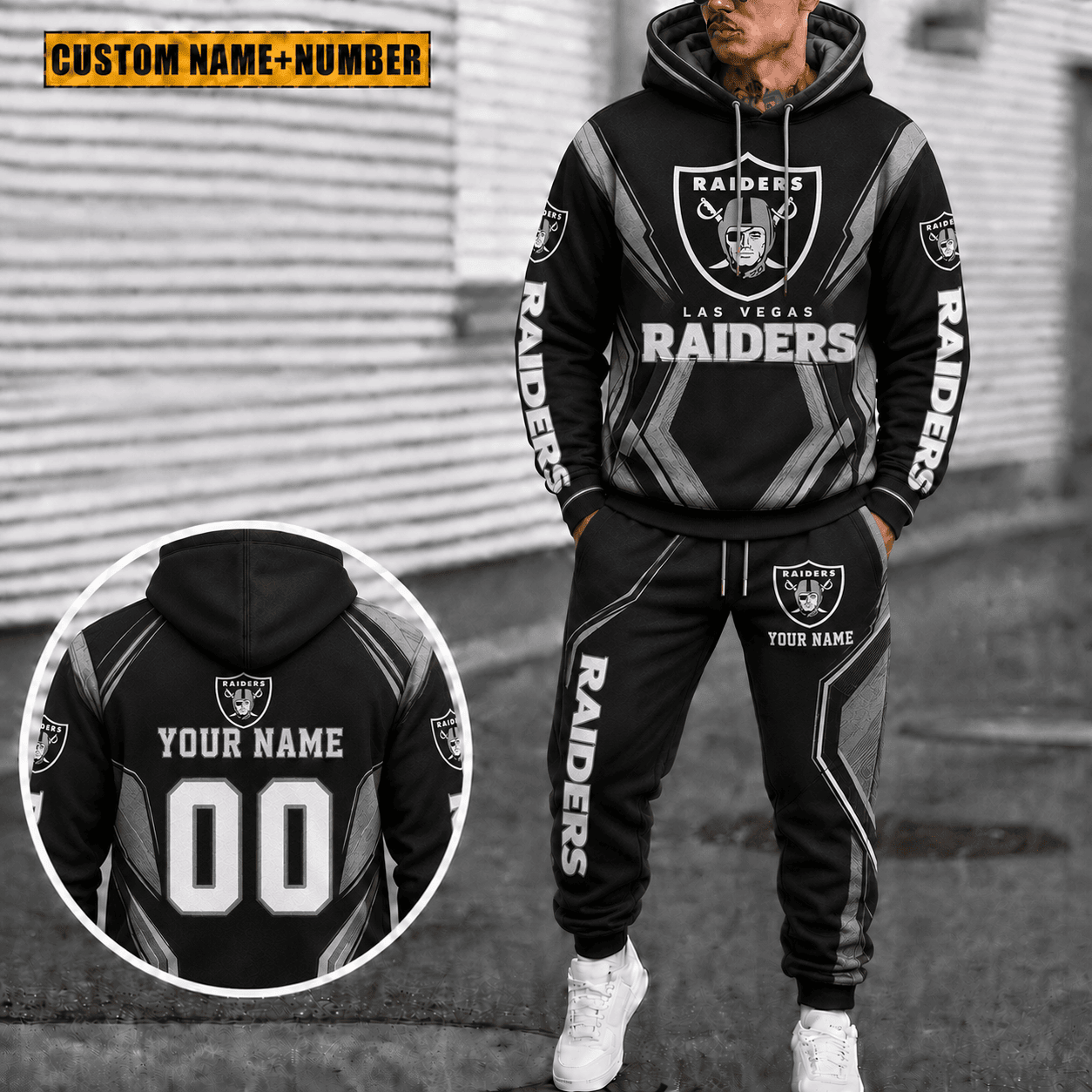 Raiders Personalized Combo Hoodie And Sweatpants Gift For Fan VAN44105
