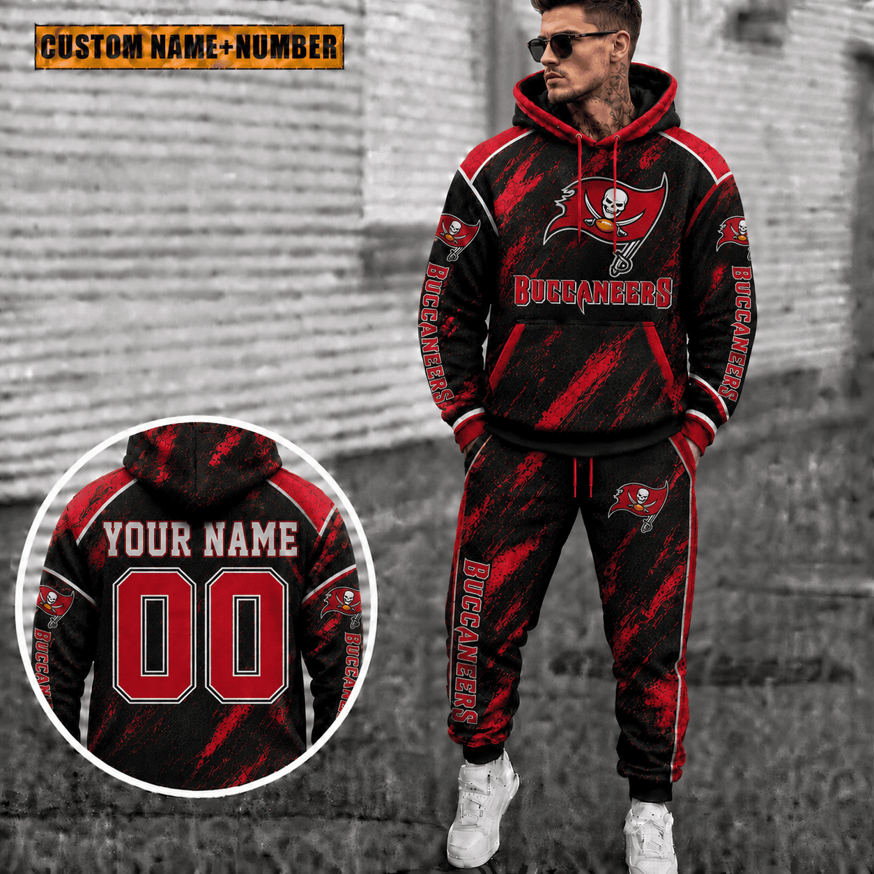 Tampa Bay Buccaneers Personalized Combo Hoodie And Sweatpants Gift For Fan VAN8242