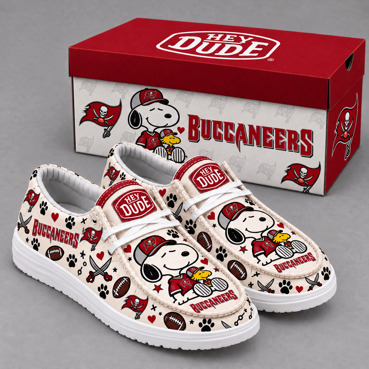 Tampa Bay Buccaneers | Premium NFL Football Field Fan Loafer Shoes - VA61536