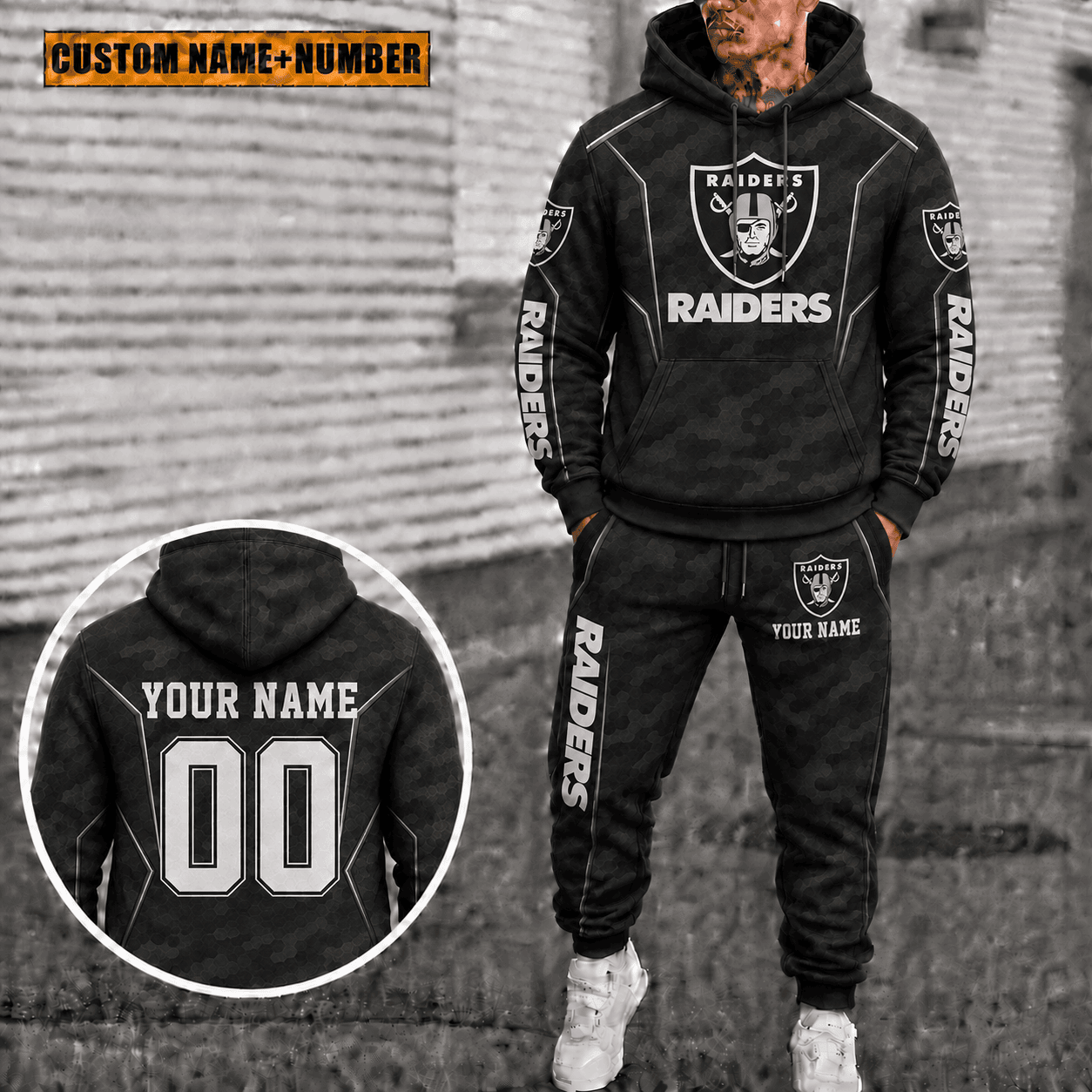 Raiders Personalized Combo Hoodie And Sweatpants Gift For Fan VAN88185