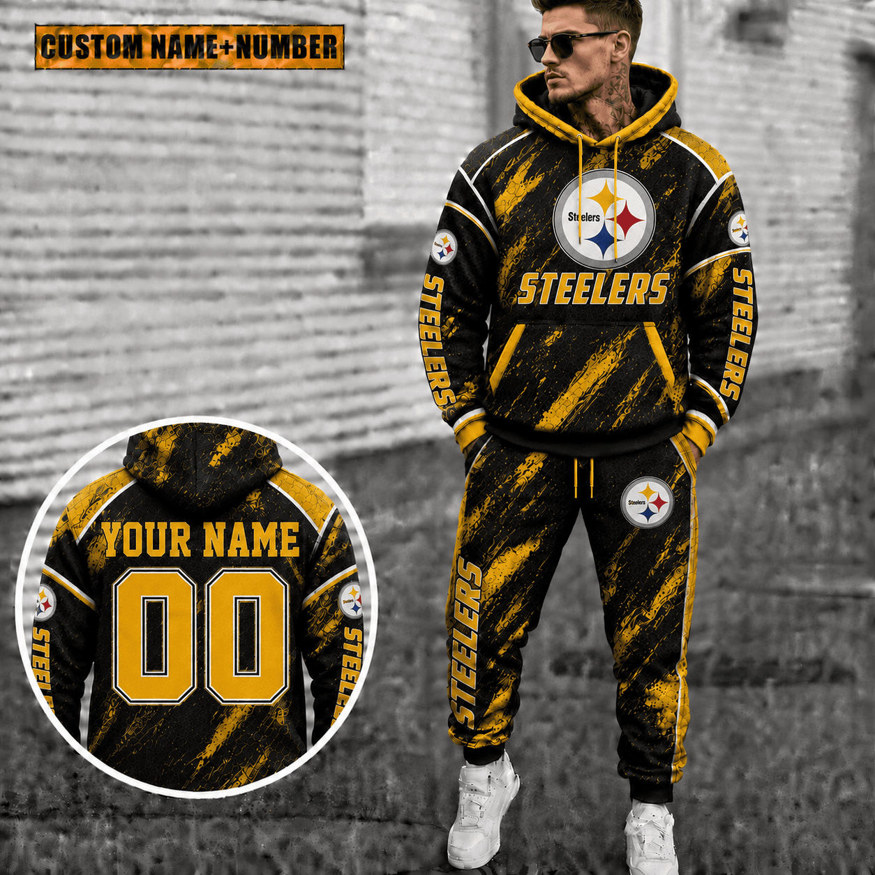 Pittsburgh Steelers Personalized Combo Hoodie And Sweatpants Gift For Fan VAN8213