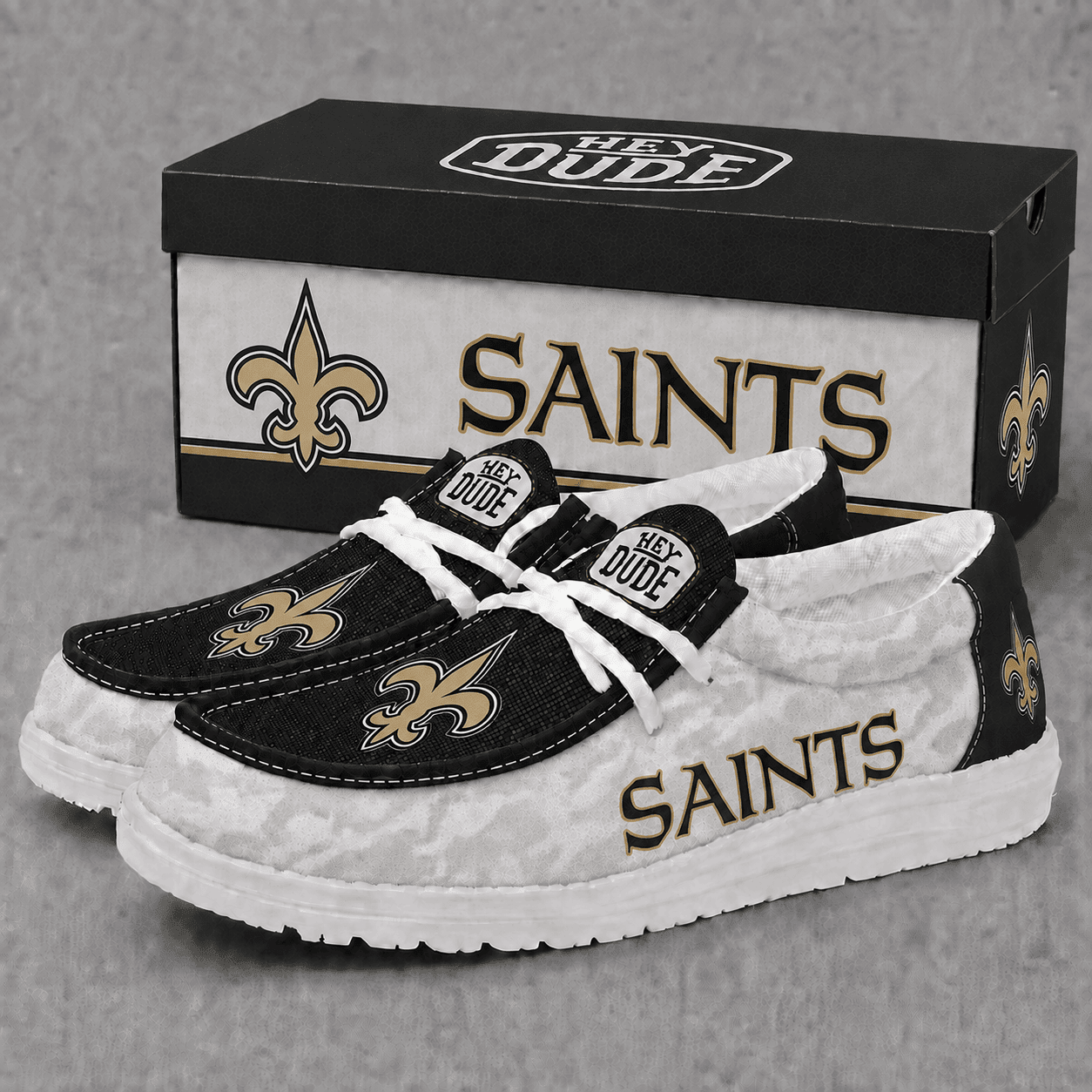 New Orleans Saints | Premium NFL Football Field Fan Loafer Shoes - VA22540