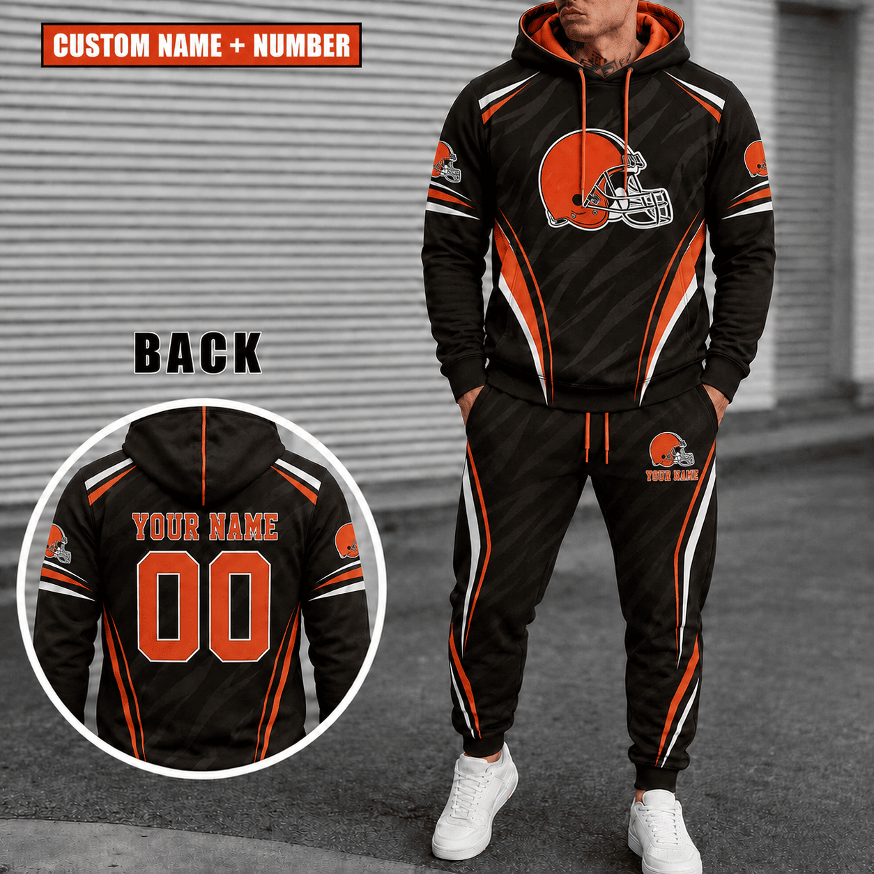 Cleveland Browns Personalized Combo Hoodie And Sweatpants Gift For Fan VAN55214