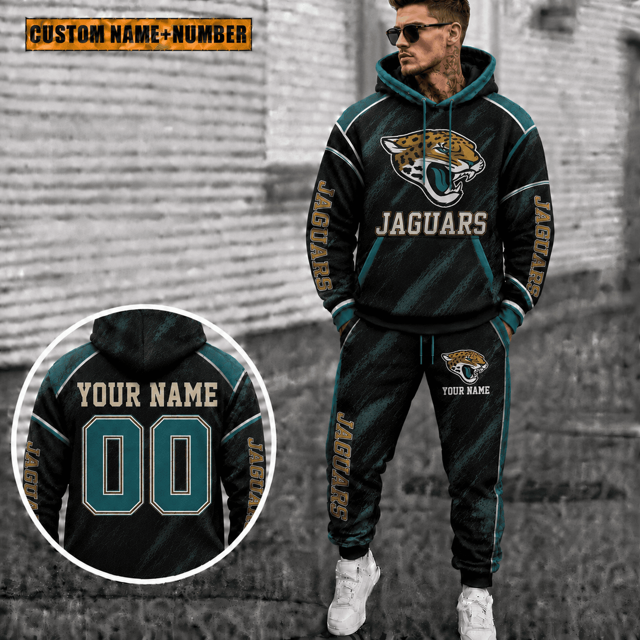 Jacksonville Jaguars Personalized Combo Hoodie And Sweatpants Gift For Fan VAN8226